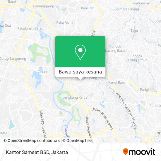 Peta Kantor Samsat BSD