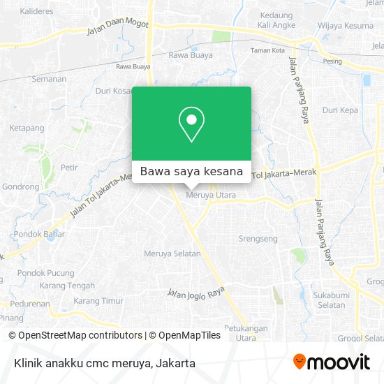 Peta Klinik anakku cmc meruya