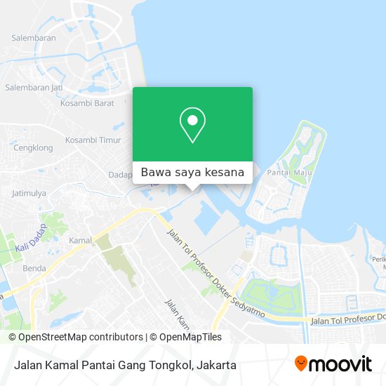 Peta Jalan Kamal Pantai Gang Tongkol