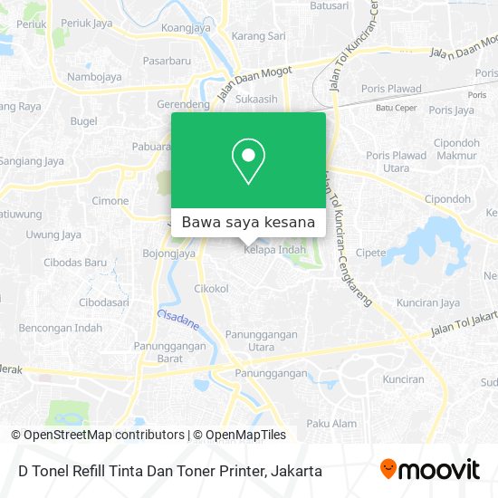 Peta D Tonel Refill Tinta Dan Toner Printer