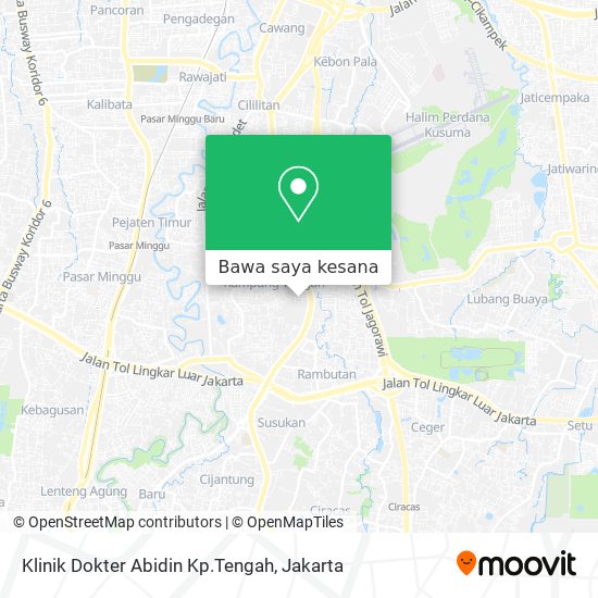 Peta Klinik Dokter Abidin Kp.Tengah