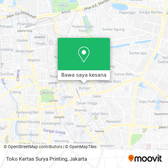 Peta Toko Kertas Surya Printing