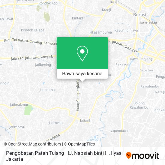 Peta Pengobatan Patah Tulang HJ. Napsiah binti H. Ilyas