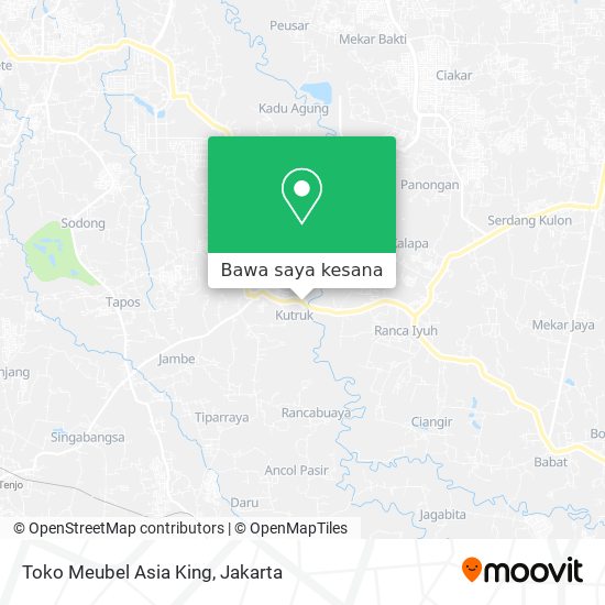 Peta Toko Meubel Asia King