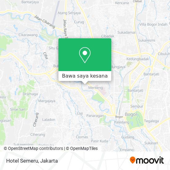 Peta Hotel Semeru