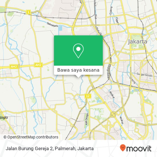 Peta Jalan Burung Gereja 2, Palmerah