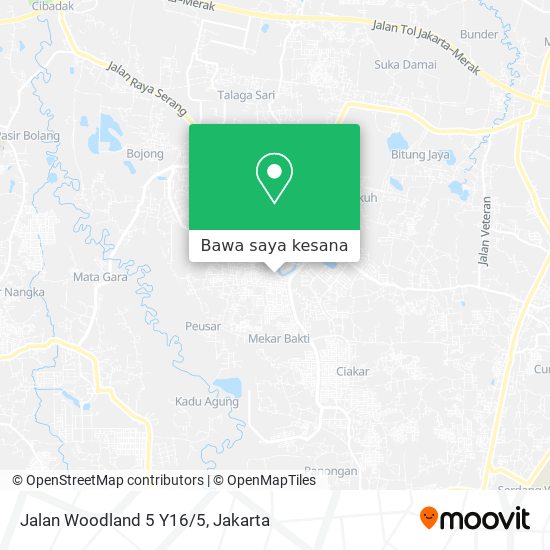 Peta Jalan Woodland 5 Y16/5