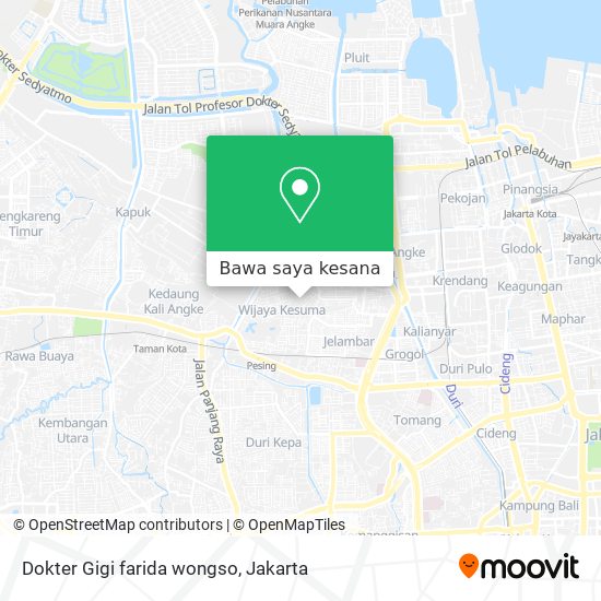 Peta Dokter Gigi farida wongso