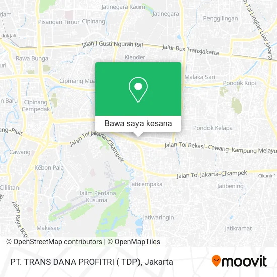 Peta PT. TRANS DANA PROFITRI ( TDP)