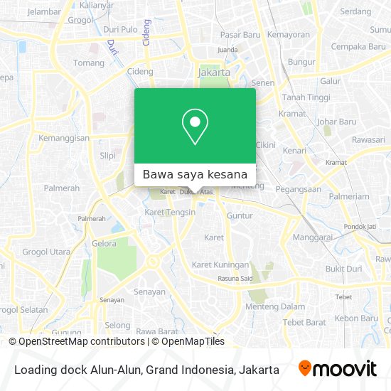 Peta Loading dock Alun-Alun, Grand Indonesia