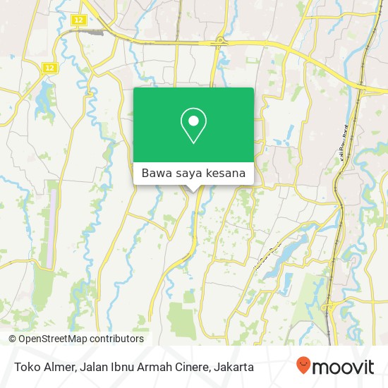 Peta Toko Almer, Jalan Ibnu Armah Cinere