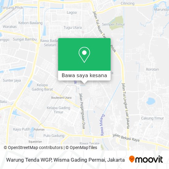Peta Warung Tenda WGP, Wisma Gading Permai
