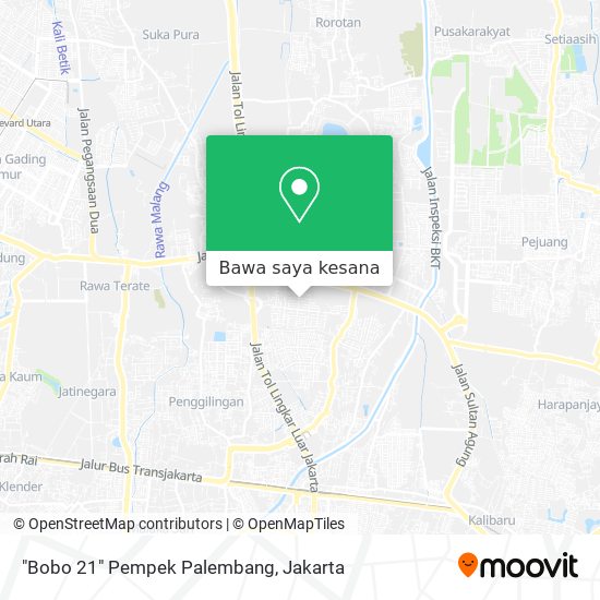 Peta "Bobo 21" Pempek Palembang