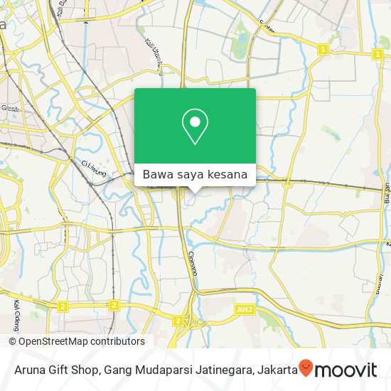 Peta Aruna Gift Shop, Gang Mudaparsi Jatinegara