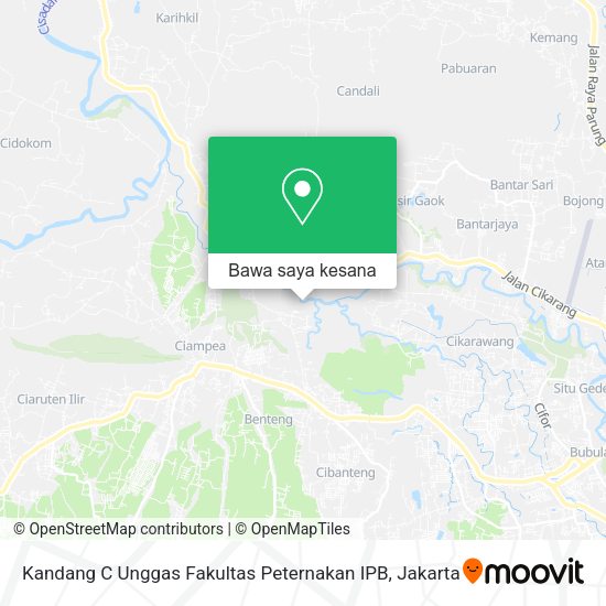 Peta Kandang C Unggas Fakultas Peternakan IPB