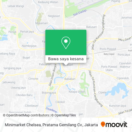 Peta Minimarket Chelsea, Pratama Gemilang Cv.