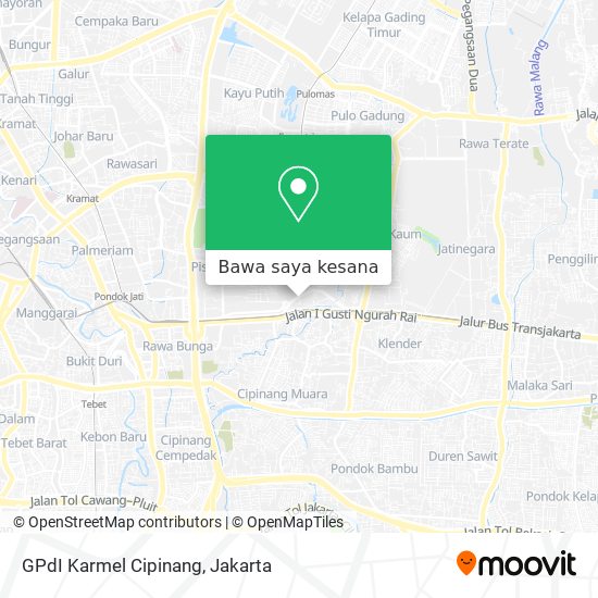 Peta GPdI Karmel Cipinang