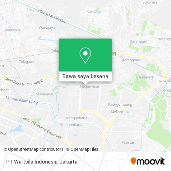 Peta PT Wartsila Indonesia