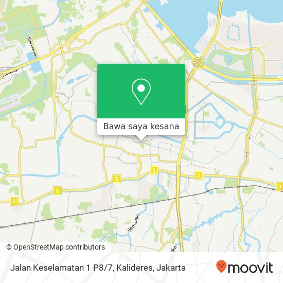 Peta Jalan Keselamatan 1 P8 / 7, Kalideres