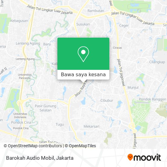 Peta Barokah Audio Mobil