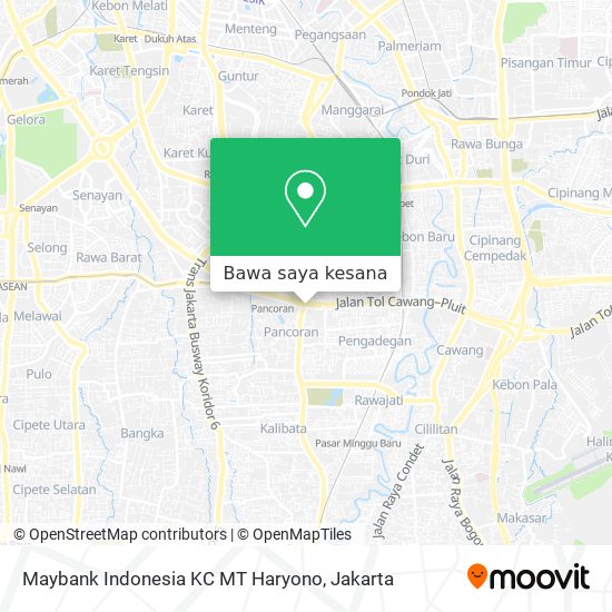 Peta Maybank Indonesia KC MT Haryono