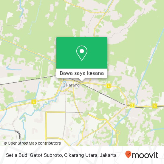 Peta Setia Budi Gatot Subroto, Cikarang Utara