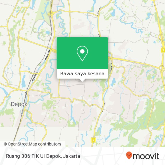 Peta Ruang 306 FIK UI Depok