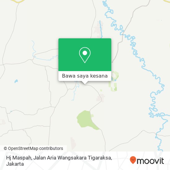Peta Hj Maspah, Jalan Aria Wangsakara Tigaraksa