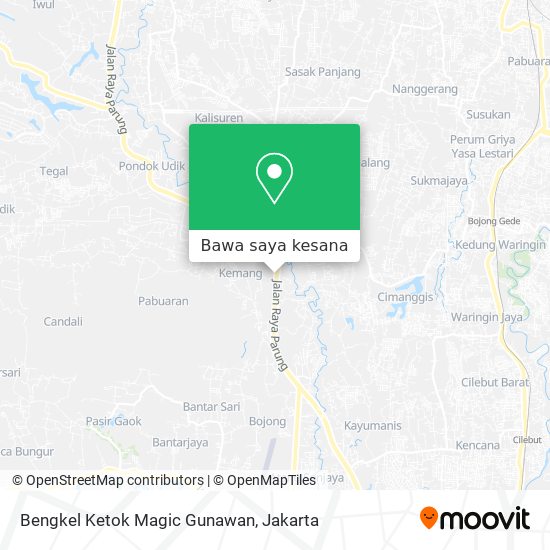 Peta Bengkel Ketok Magic Gunawan