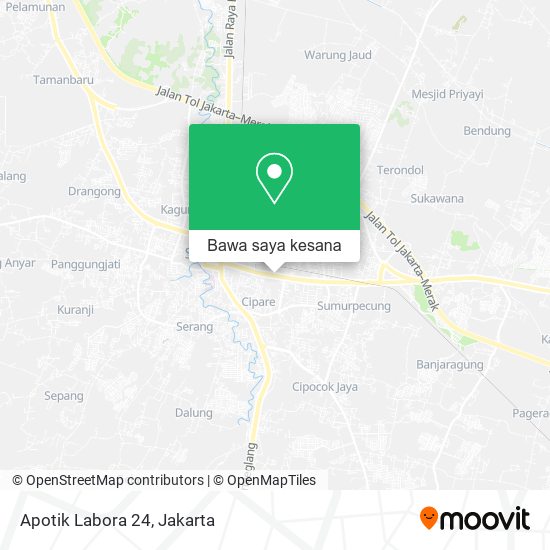 Peta Apotik Labora 24, Jalan Jend a Yani