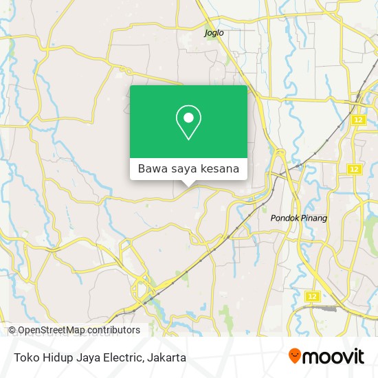 Peta Toko Hidup Jaya Electric