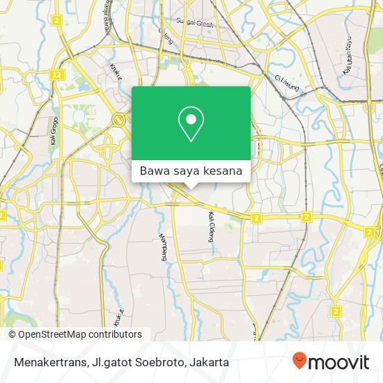 Peta Menakertrans, Jl.gatot Soebroto
