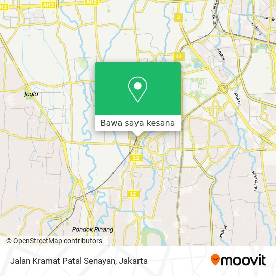 Peta Jalan Kramat Patal Senayan