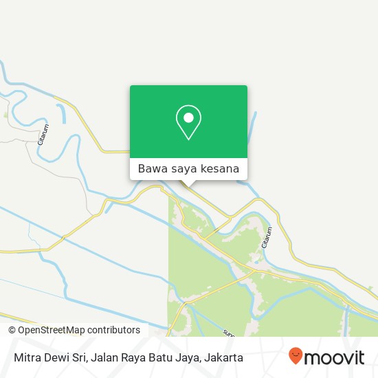 Peta Mitra Dewi Sri, Jalan Raya Batu Jaya