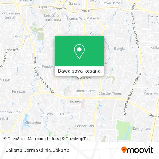 Peta Jakarta Derma Clinic