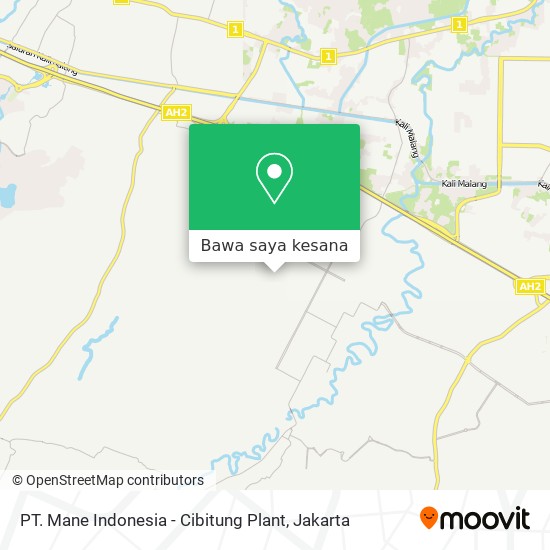 Peta PT. Mane Indonesia - Cibitung Plant