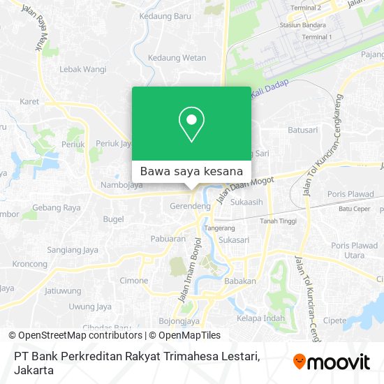 Peta PT Bank Perkreditan Rakyat Trimahesa Lestari