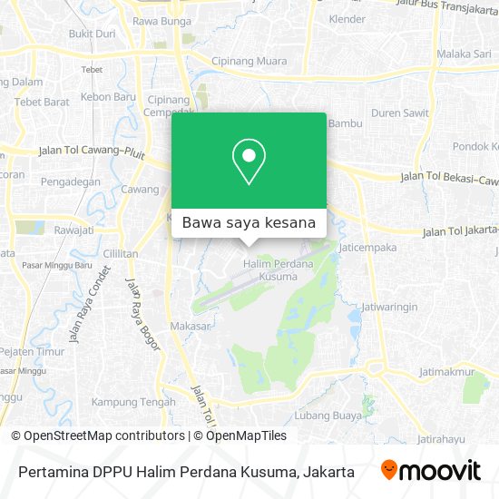 Peta Pertamina DPPU Halim Perdana Kusuma