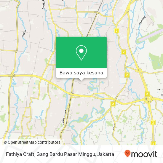 Peta Fathiya Craft, Gang Bardu Pasar Minggu