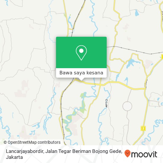 Peta Lancarjayabordir, Jalan Tegar Beriman Bojong Gede