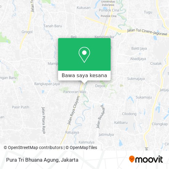 Peta Pura Tri Bhuana Agung