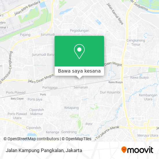 Peta Jalan Kampung Pangkalan