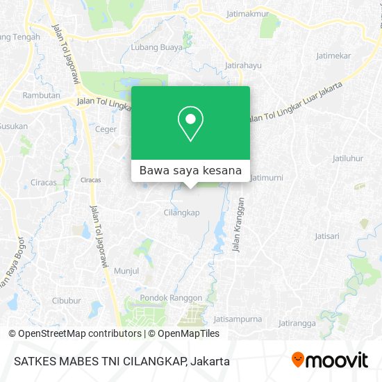Peta SATKES MABES TNI CILANGKAP