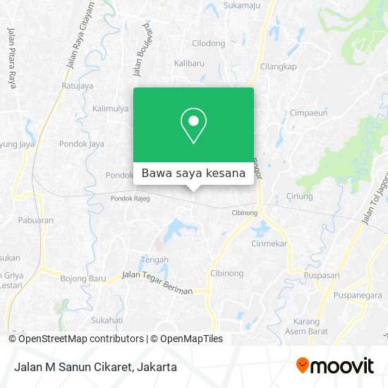 Peta Jalan M Sanun Cikaret