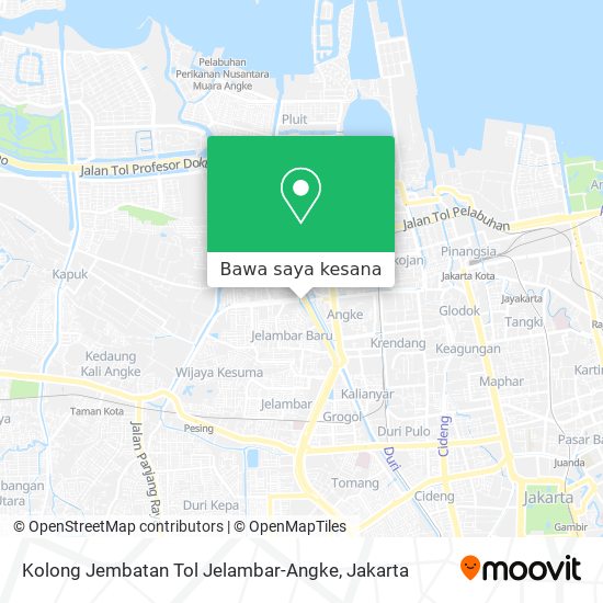 Peta Kolong Jembatan Tol Jelambar-Angke