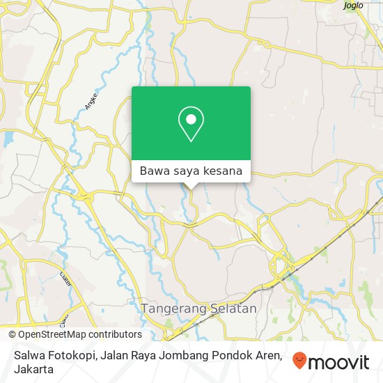 Peta Salwa Fotokopi, Jalan Raya Jombang Pondok Aren
