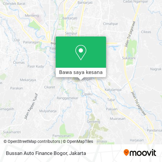 Peta Bussan Auto Finance Bogor
