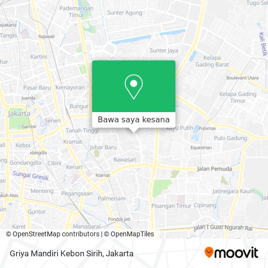 Peta Griya Mandiri Kebon Sirih