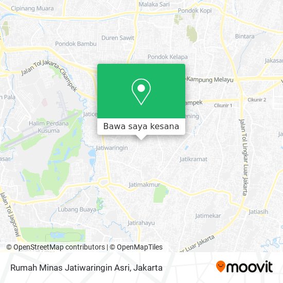 Peta Rumah Minas Jatiwaringin Asri