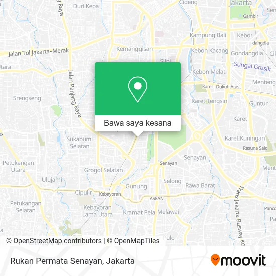 Peta Rukan Permata Senayan